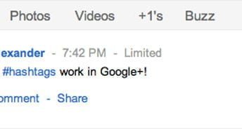 using hashtags in google