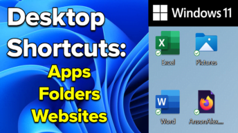Create Desktop Shortcuts in Windows 11